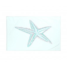 e by design Sea Star Coastal Print Throw Blanket EBYD2620